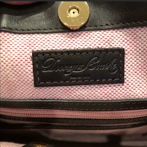 Dooney & Bourke Leather Croco Embossed Satchel - Picture 4 of 7